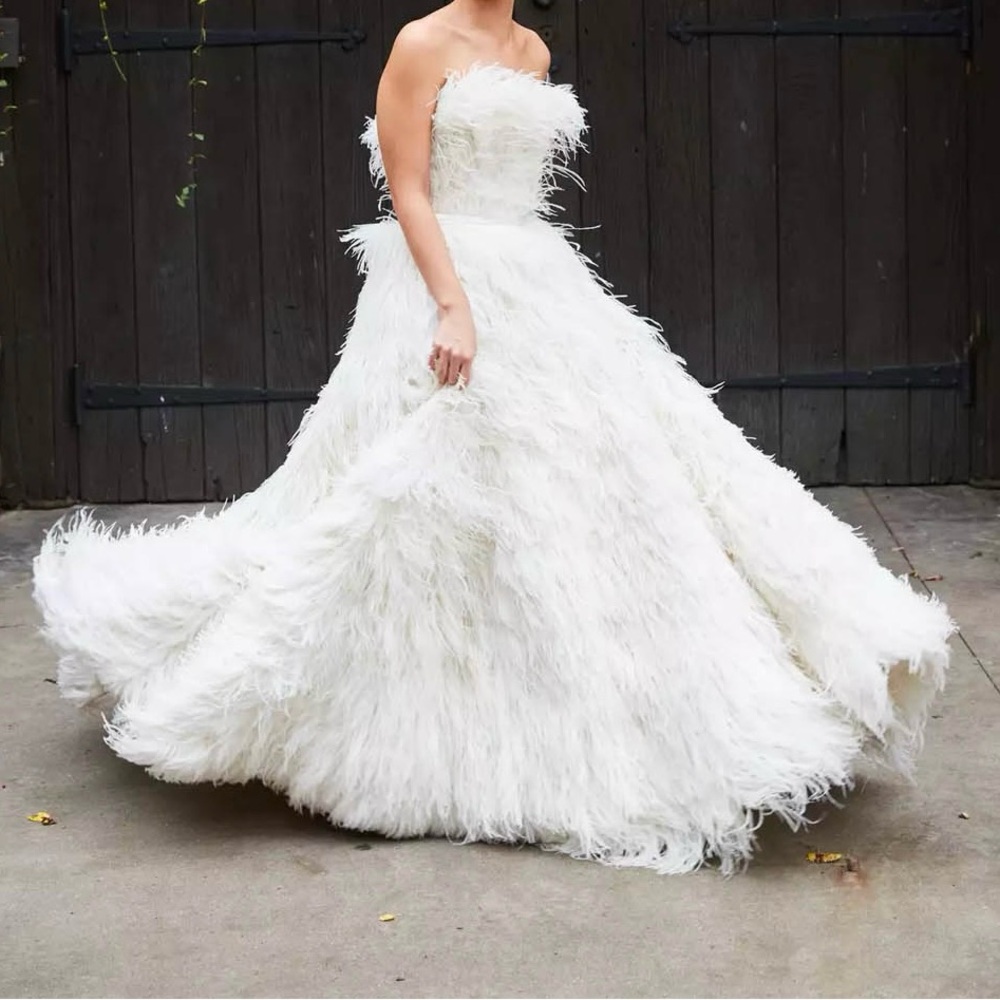 Kelly Faetanini Couture Feather Bridal Skirt